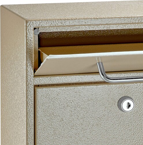 Epoch Design Locking Security Drop Box - Tan Perspective: top