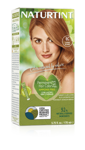 Naturtint® 8C Copper Blonde Hair Color Perspective: top