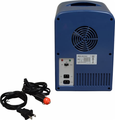 Uber Appliance Mini Fridge 6-can portable refrigerator|cooler/warmer|Bedroom/dorm/RV Perspective: top