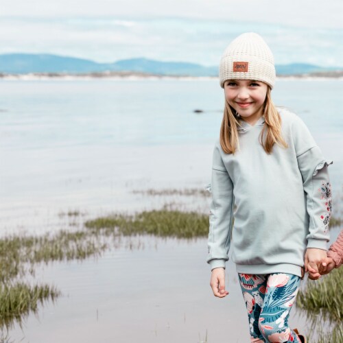 Hooded Long Sleeve Top With Frill Perspective: top