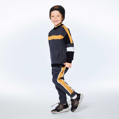 Colorblock Fleece Top Perspective: top