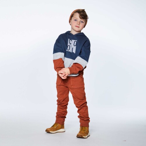 Fleece Sweatpants Mocha Brown Perspective: top
