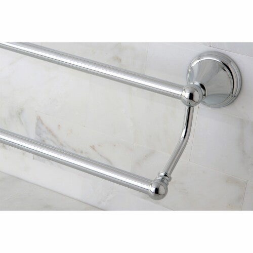 Kingston Brass BA2973C Governor 24  Dual Towel Bar, Polished Chrome Perspective: top
