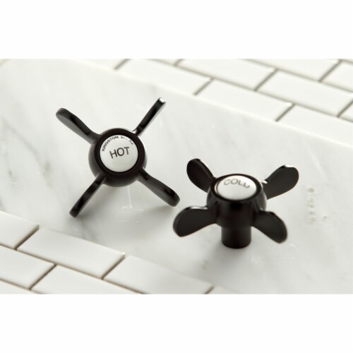 Kingston Brass KS287ORB Essex Clawfoot Tub Faucet with Hand Shower, Oil Rubbed Bronze Perspective: top