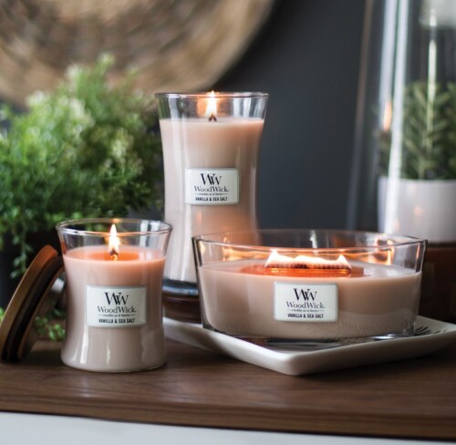 WoodWick® Vanilla & Sea Salt Candle Perspective: top