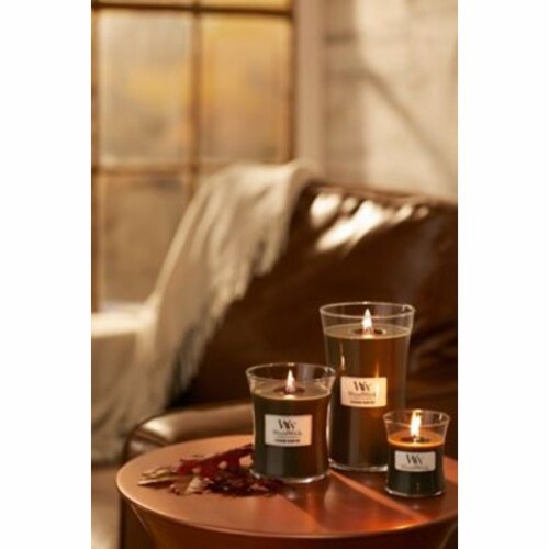 WoodWick® Evening Bonfire Scented Candle - Gray Perspective: top