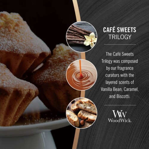 WoodWick™ Vanilla Caramel Biscotti Candle Perspective: top