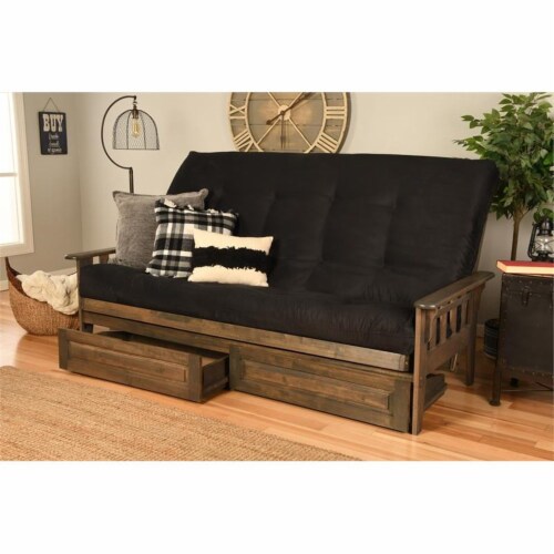 Kodiak Furniture Tucson Queen Futon with Suede Fabric Mattress in