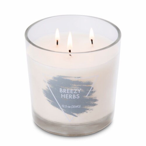 Sterno Home Self Care Breezy Herbs Jar Candle Perspective: top