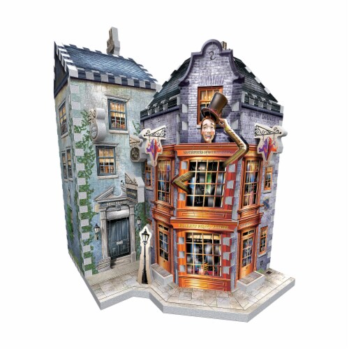 Wrebbit Diagon Alley Collection Weasleys Wizard Wheezes & Daily Prophet 3D Puzzle Perspective: top