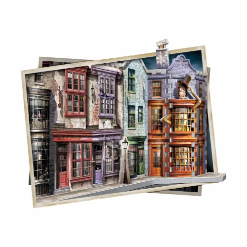 Wrebbit Harry Potter Collection Diagon Alley 3D Puzzle Perspective: top