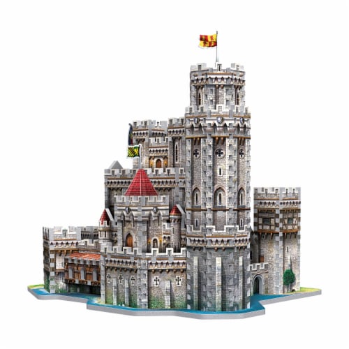 Wrebbit King Arthur Camelot 3D Puzzle Perspective: top