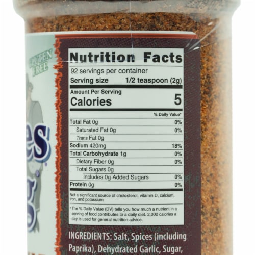 Blues Hog Cajun Bayou Dry Rub All Purpose Natural Seasoning Gluten Free 6.5 oz Perspective: top