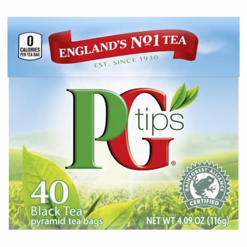 PG Tips® Black Tea Pyramid Tea Bags Perspective: top