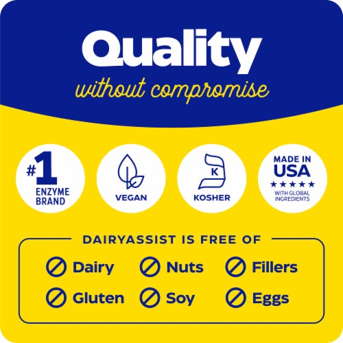 Enzymedica® Dairy Assist™ Digestive Enzymes Perspective: top