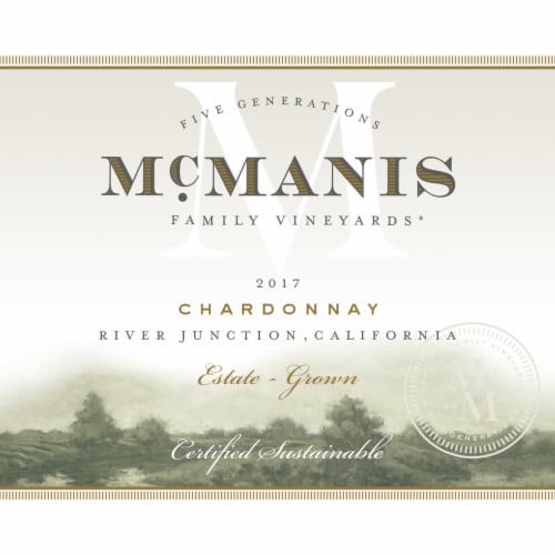 McManis Family Vineyards Chardonnay California White Wine Perspective: top