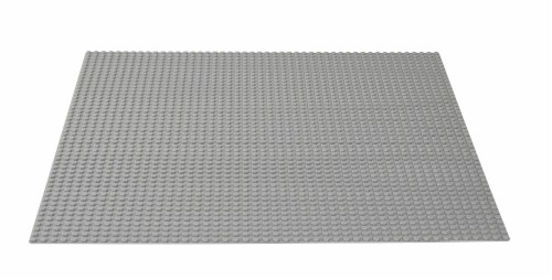 LEGO® 10701 Gray Baseplate Building Set Perspective: top