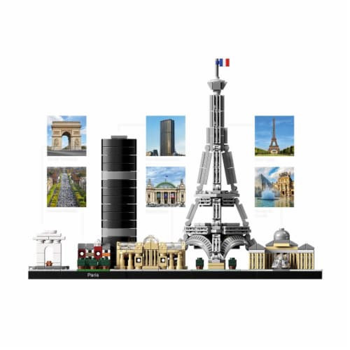 LEGO 21044 Architecture Skyline Collection Eiffel Tower Building Set (694 Piece) Perspective: top