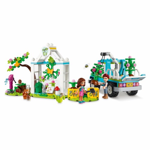LEGO® Friends Tree-Planting Vehicle Set Perspective: top