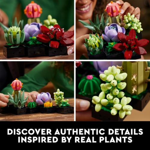 LEGO® Botanical Collection Succulents Building Set Perspective: top