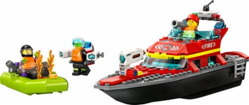 LEGO Fire Rescue Boat Perspective: top