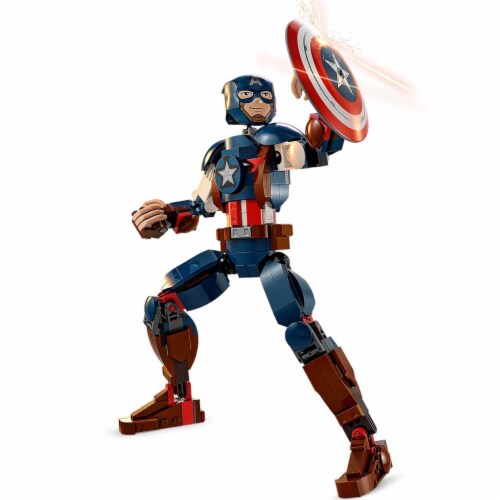 LEGO® Marvel Super Heroes Captain America Construction Figure Set Perspective: top