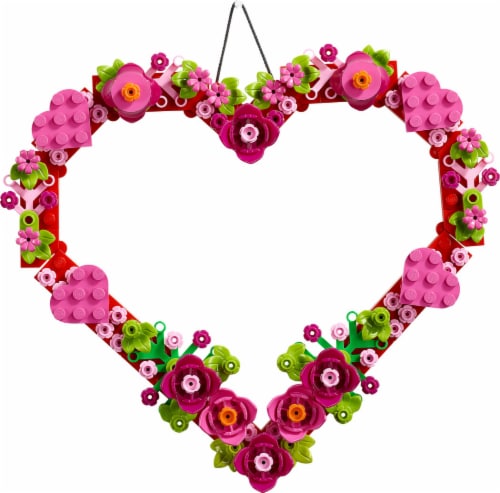 LEGO® Heart Ornament V39 40638 Building Set Perspective: top