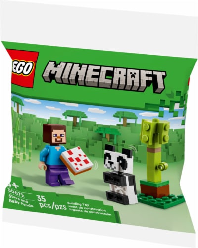 LEGO Minecraft Steve And Baby Panda 30672 Perspective: top