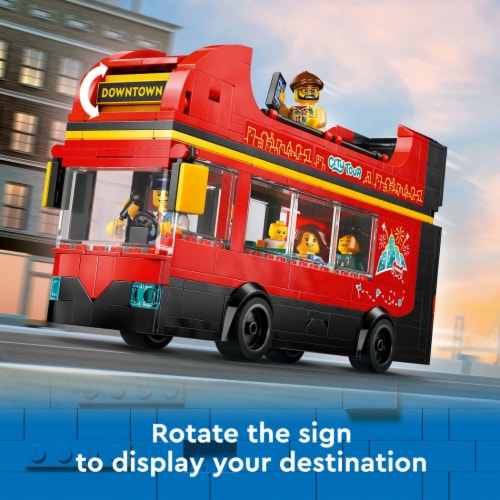 LEGO® City Double-Decker Sightseeing London Bus - Red Perspective: top