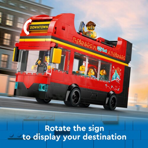 LEGO® City Double-Decker Sightseeing London Bus - Red Perspective: top