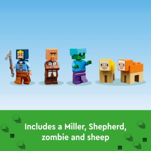 LEGO Minecraft The Windmill Farm Buildable Video Game Toy 21262 Perspective: top