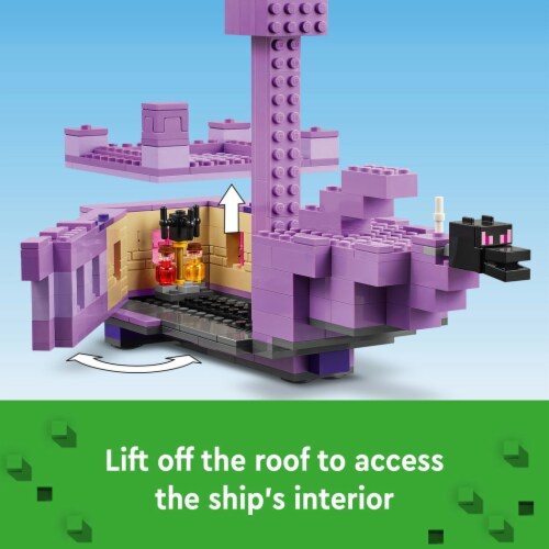 LEGO® Minecraft Ender Dragon and End Ship Set Perspective: top