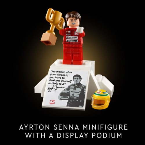 LEGO Icons McLaren MP4/4 & Ayrton Senna F1 Model Race Car for Adults 10330 Perspective: top