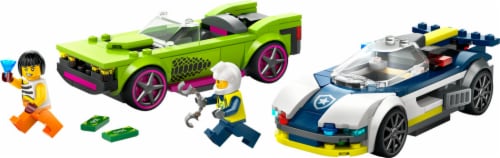 60415 LEGO® City Police Car and Muscle Car Chase Building Set Perspective: top