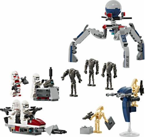 75372 LEGO® Star Wars Clone Trooper™ & Battle Droid™ Battle Pack Perspective: top