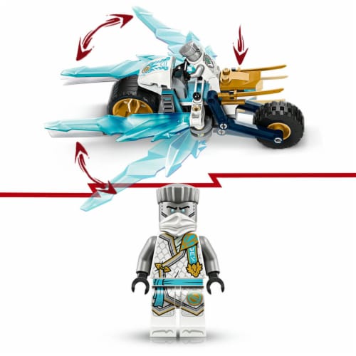 LEGO® Ninjago® Dragons Rising Zane's Ice Motorcycle, 84 pcs