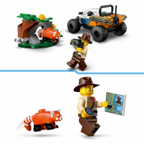 LEGO® City Jungle Explorer ATV Red Panda Mission 60424 Perspective: top