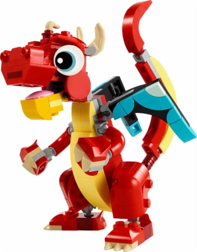 Lego® Creator™ 31145 Red Dragon 3 In 1 Building Set Perspective: top