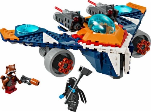 LEGO® Marvel Rocket's Warbird vs. Ronan Building Toy Set 76278 Perspective: top