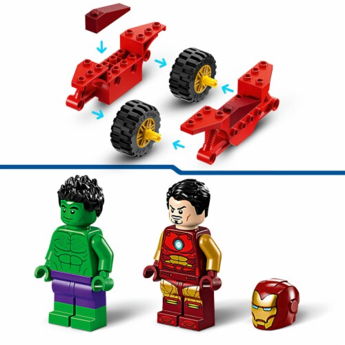 LEGO® Marvel® Iron Man With Bike And The Hulk Perspective: top