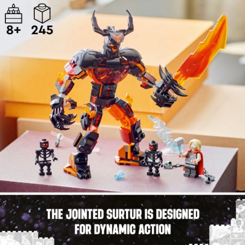 LEGO® Marvel Thor vs. Surtur Construction Figure 76289 Perspective: top