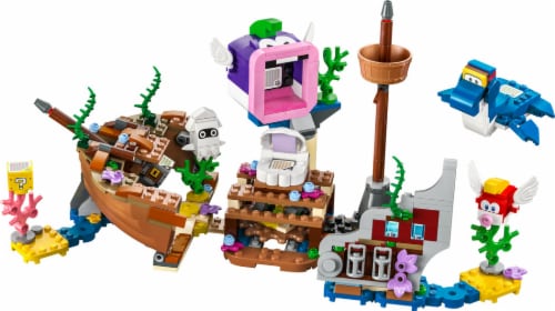71432 LEGO® Super Mario Dorrie's Sunken Shipwreck Adventure Expansion Set Perspective: top