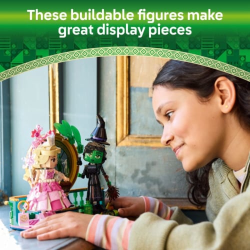 LEGO Wicked Elphaba & Glinda Figures Fantasy Playset, Kids Witch Toy 75682 Perspective: top