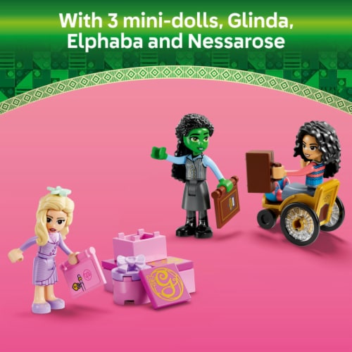LEGO® 75681 Glinda Eelphaba & Nessarose at Shiz University Building Set Perspective: top
