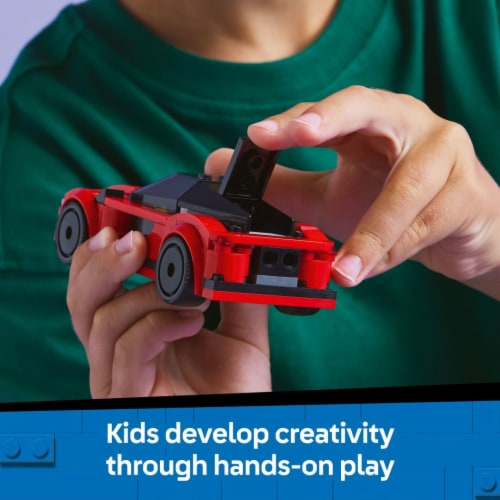 LEGO City Red Sports Car Building Toy 60448 Perspective: top