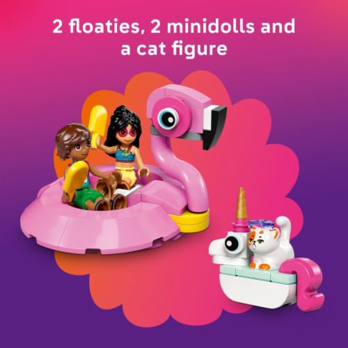 LEGO Friends Unicorn & Flamingo Pool Party 42658 Perspective: top