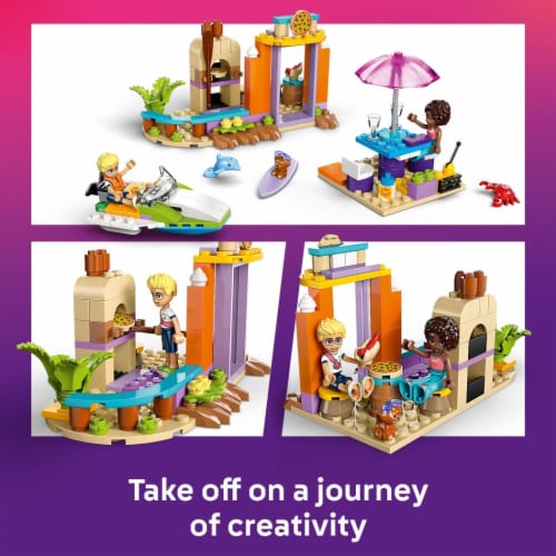 LEGO Friends Creative Beach and Travel Suitcase Toy Building Set 42672 Perspective: top