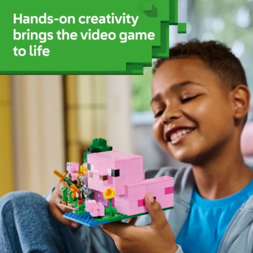 LEGO Minecraft The Baby Pig House Building Toy 21268 Perspective: top