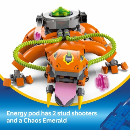 LEGO Sonic the Hedgehog Super Shadow vs. Biolizard Building Toy for Kids 77003 Perspective: top