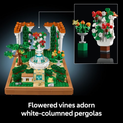 LEGO Icons Fountain Garden Building Set for Adults 10359 Perspective: top